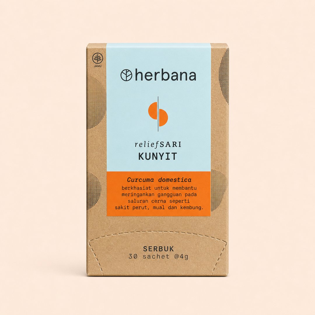 Herbana Relief Sari Kunyit Powder - 30 Sachet cover