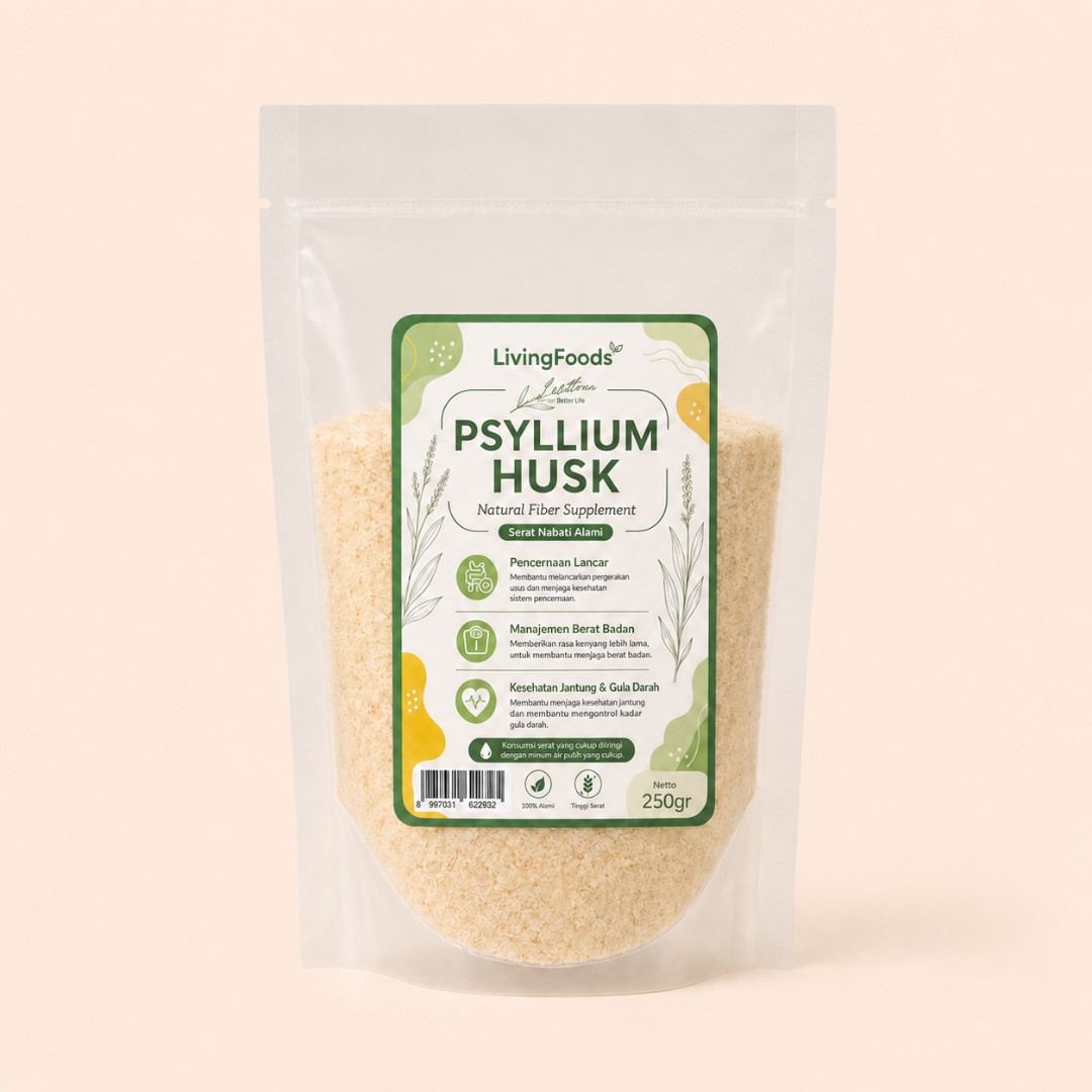 Living Foods Psyllium Husk Organic 100gr image