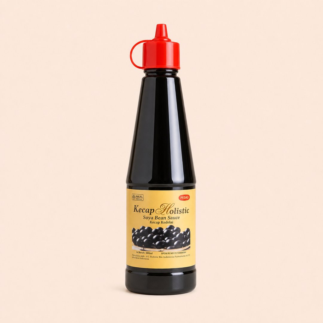 Kecap Holistic Kedelai Hitam Pedas 300ml cover