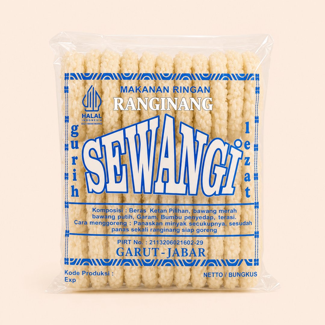 Sewangi Rengginang Putih Garut 500g cover