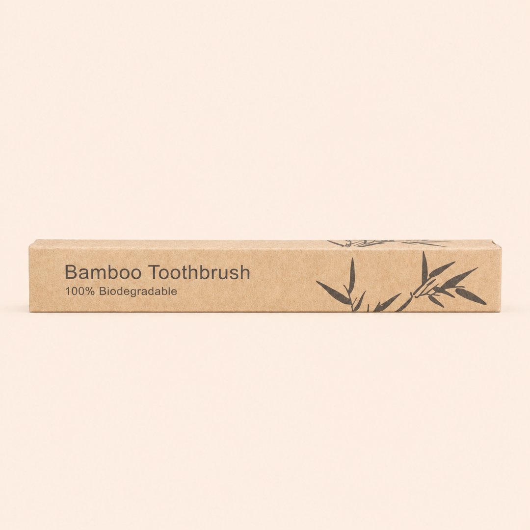 Cover produk Bumijo Bamboo Toothbrush - Sikat Gigi Bambu Ramah Lingkungan dengan latar krem