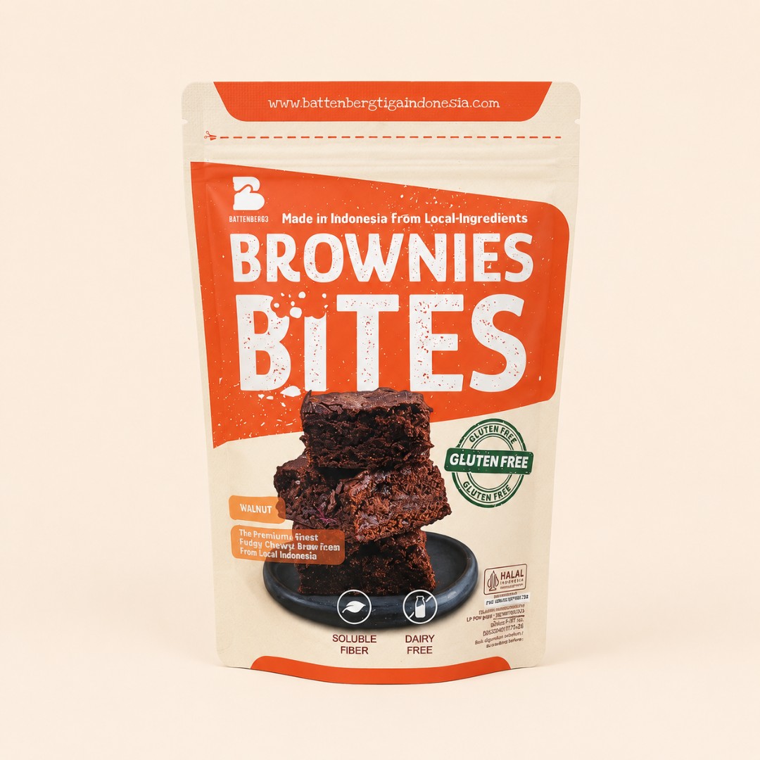 Battenberg3 Brownies Bites Walnut Gluten Free 100gr image