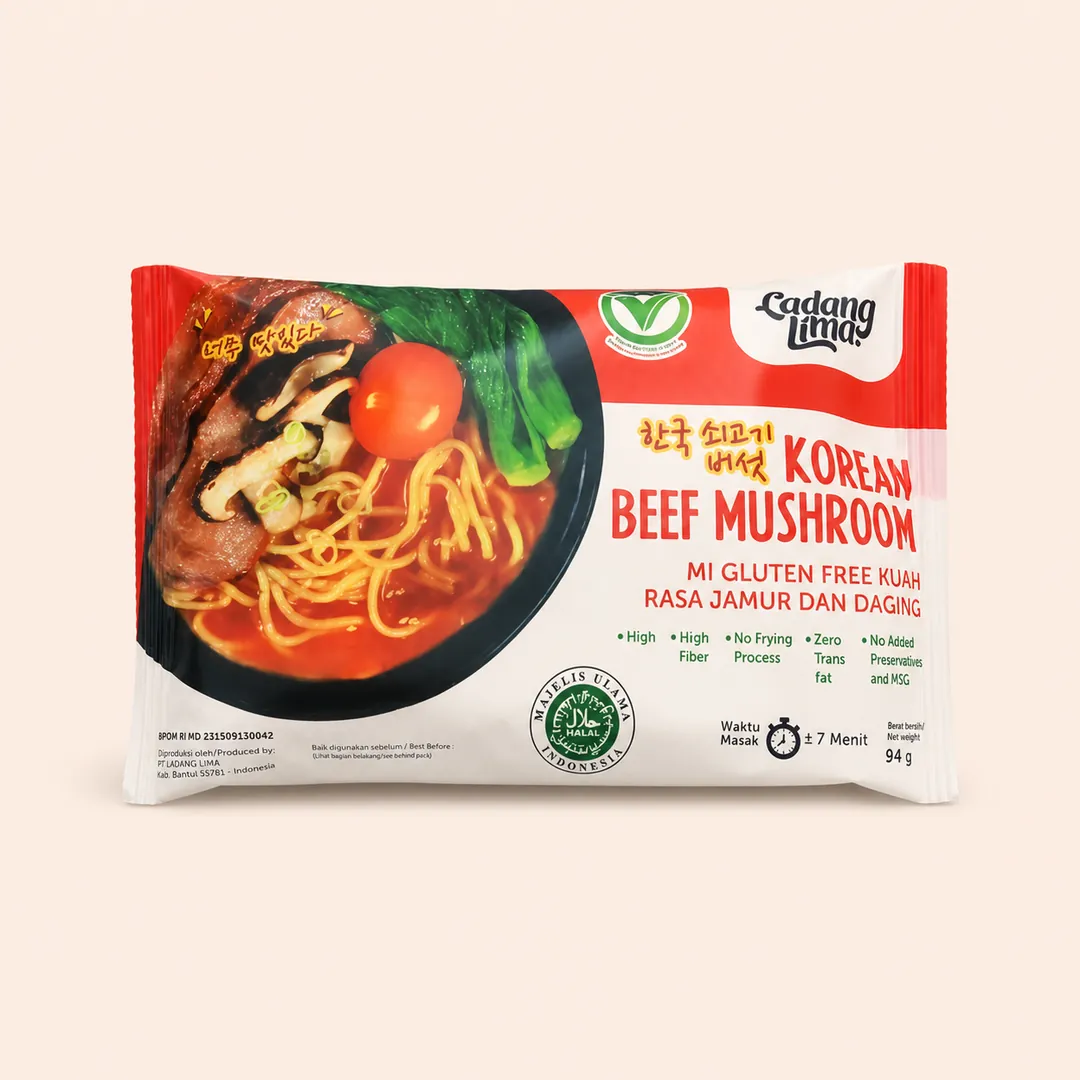 Ladang Lima Mi Gluten Free Kuah Korea Beef Mushroom 94g - studio catalog cover