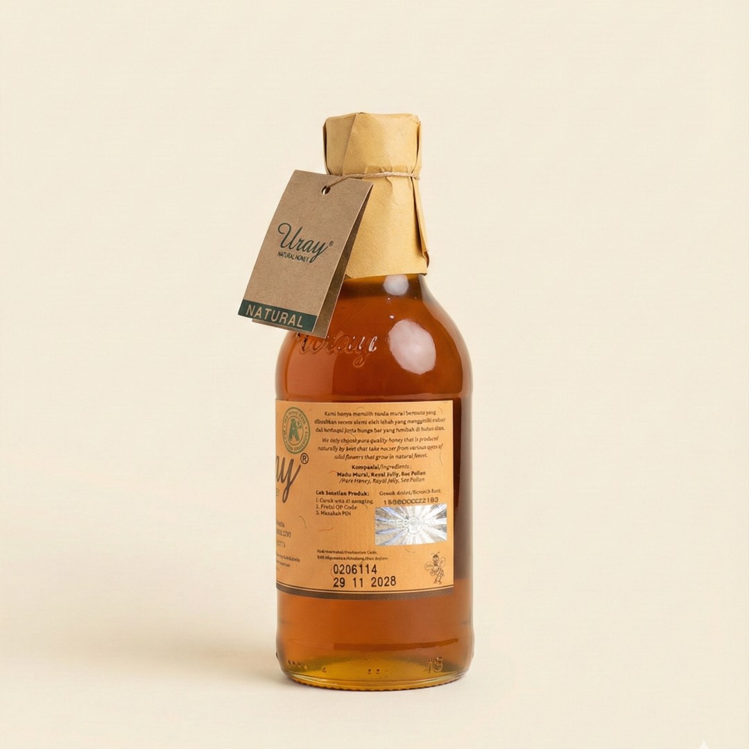 Madu Uray Natural Honey Murni Alami dengan Royal Jelly & Bee Pollen 450gr image