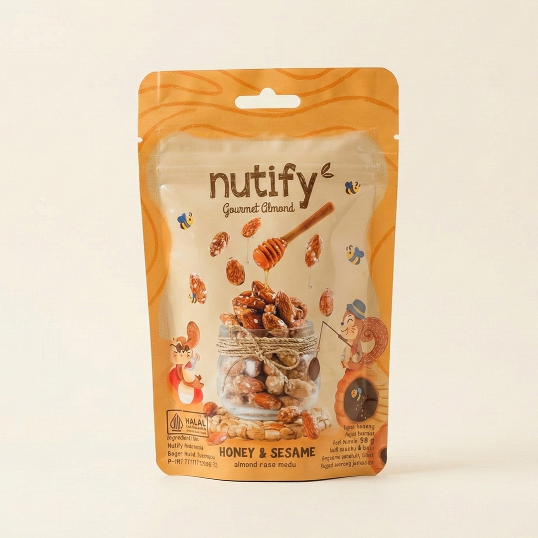 Nutify Gourmet Almond Honey & Sesame 50g image