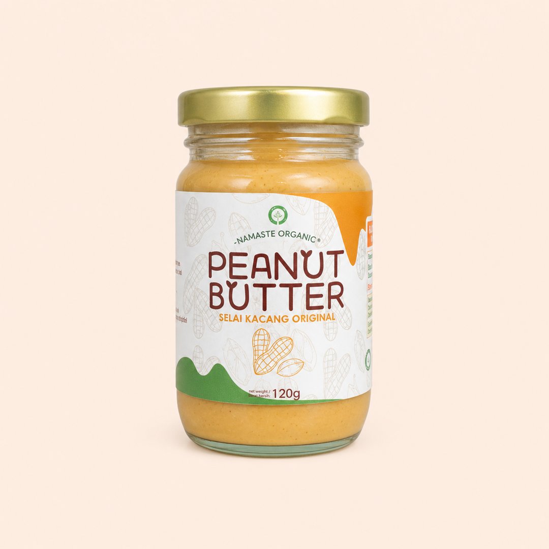 Namaste Organic Peanut Butter Original 120g - Selai Kacang Alami Tanpa Gula cover