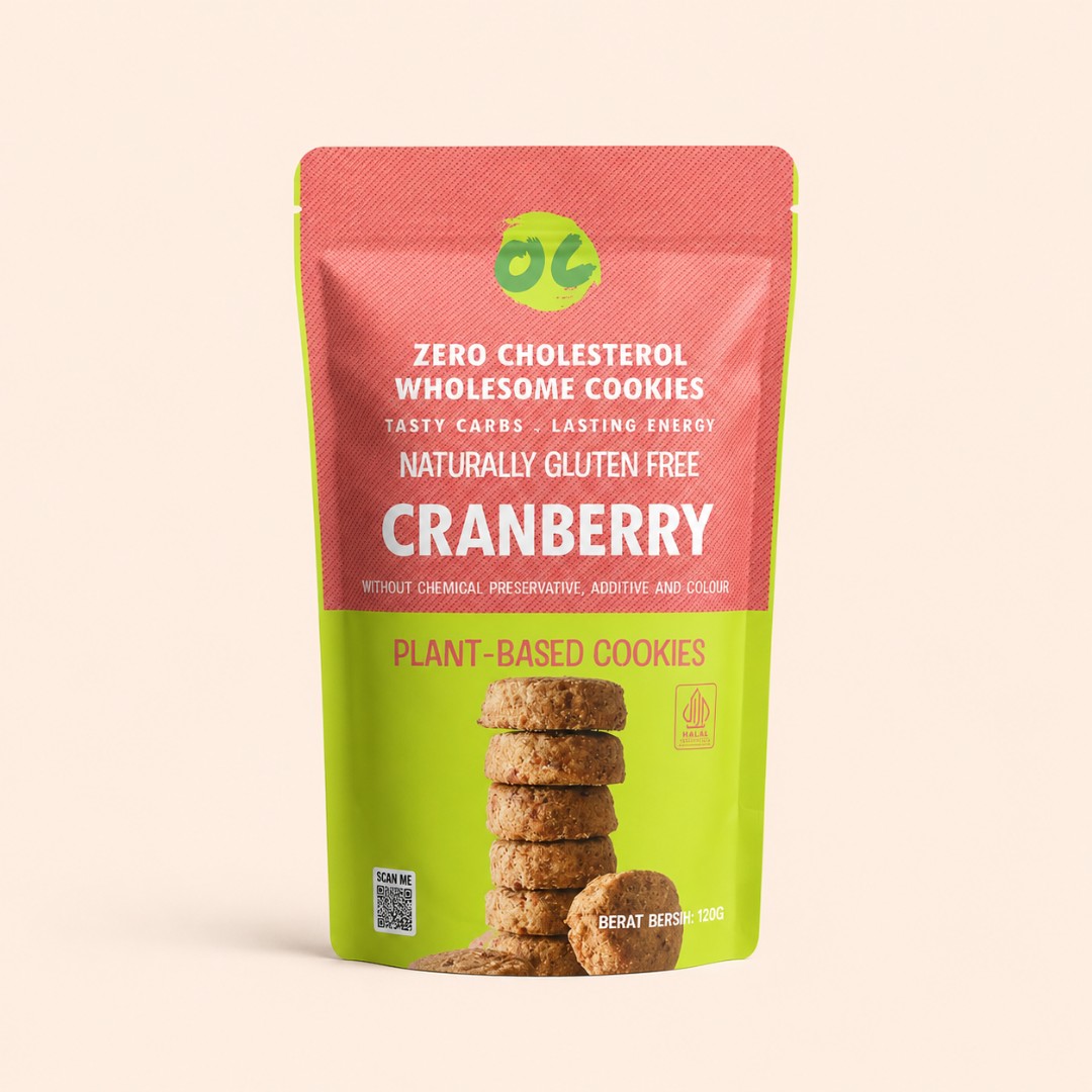 Organic Center Naturally Gluten Free Cranberry Cookies 120g image