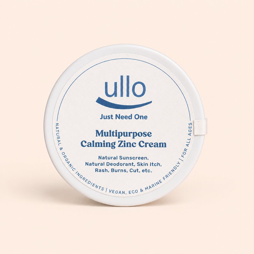 Cover produk Ullo Multipurpose Calming Zinc Cream 50gr dengan latar krem