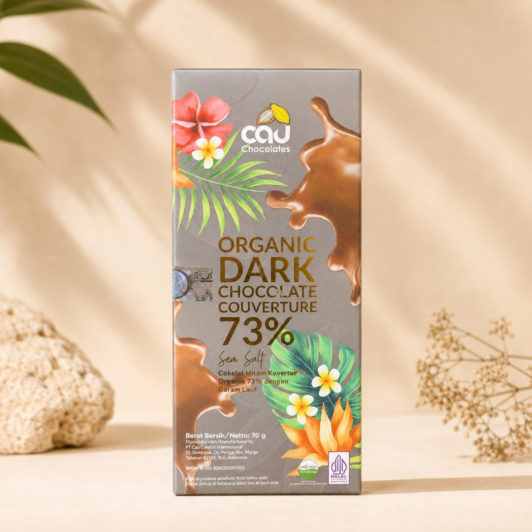 Foto cover Cau Organic Dark Chocolate 73% Sea Salt 70g