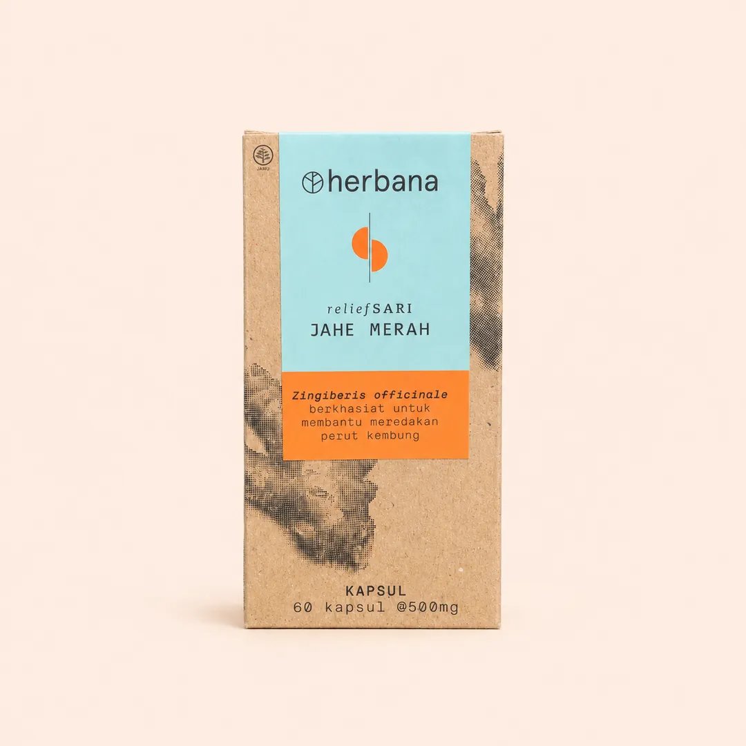 Herbana Relief Sari Jahe Merah 60 kapsul