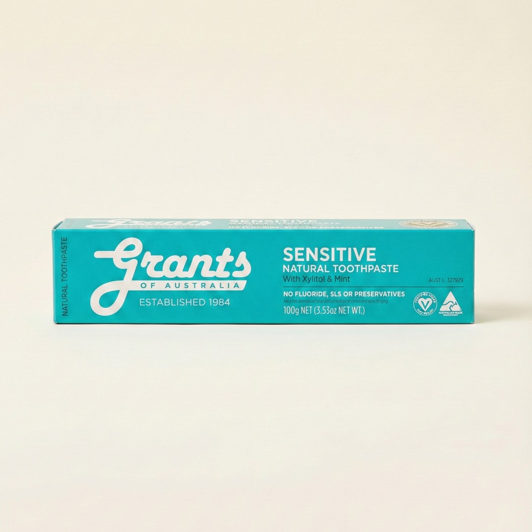 Grants of Australia Sensitive Natural Toothpaste 100g - Bebas Fluoride & SLS image