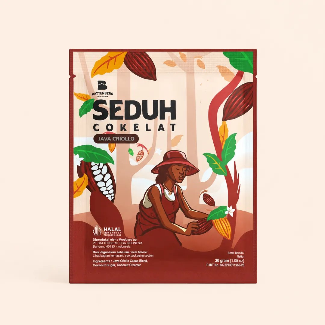 Battenberg Seduh Cokelat Java Criollo 30g