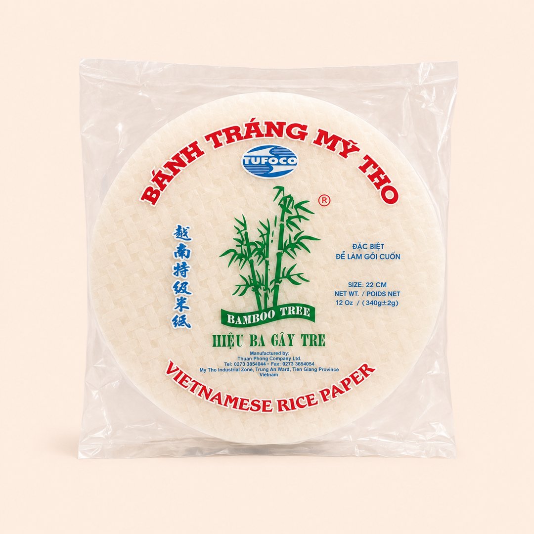 Cover produk Bamboo Tree Vietnamese Rice Paper 22cm 340g dengan latar krem