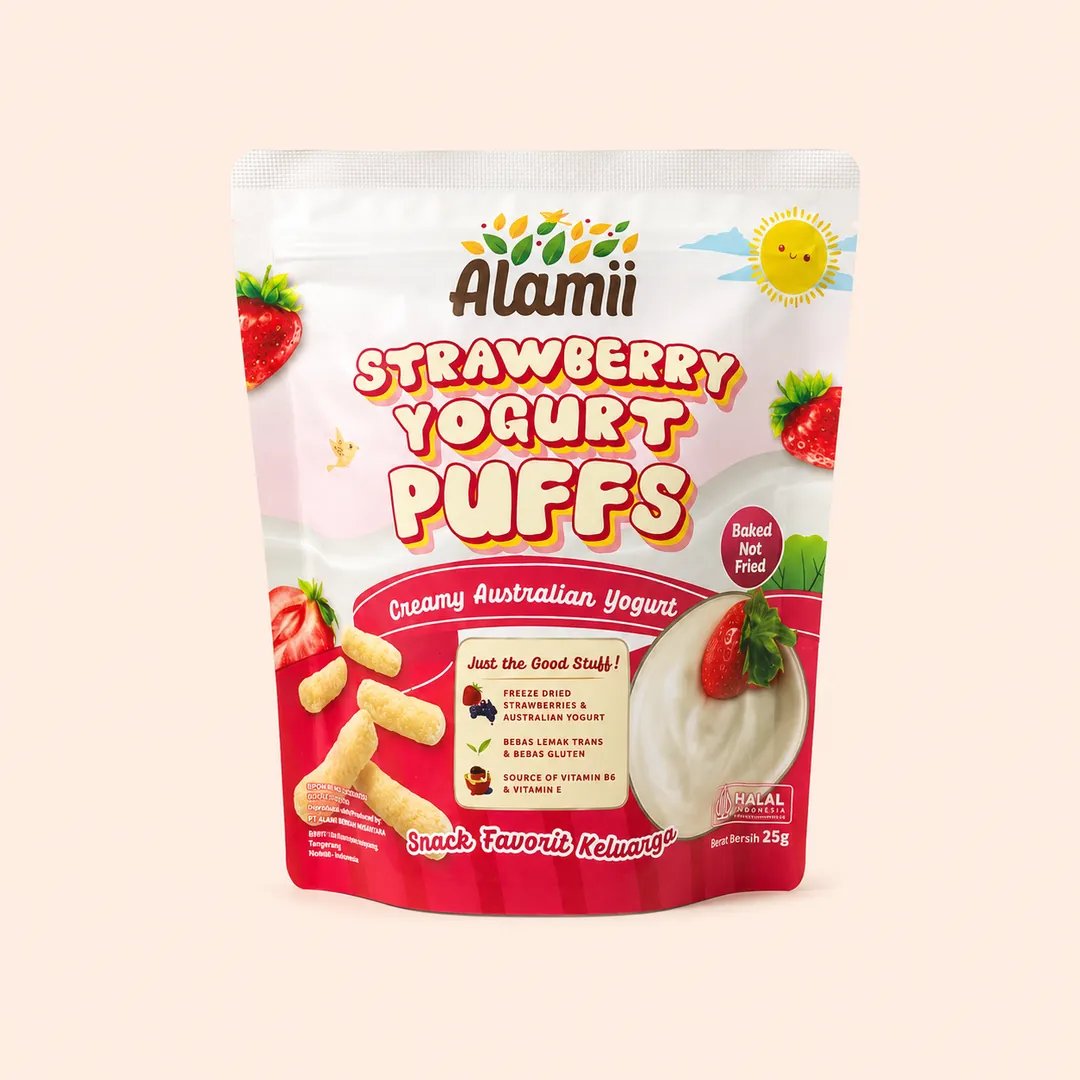 Cover Alamii Strawberry Yogurt Puffs 25g