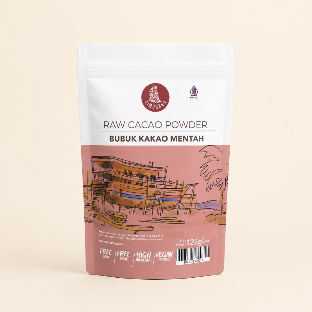 Timurasa Raw Cacao Powder - Bubuk Kakao Mentah 125g image
