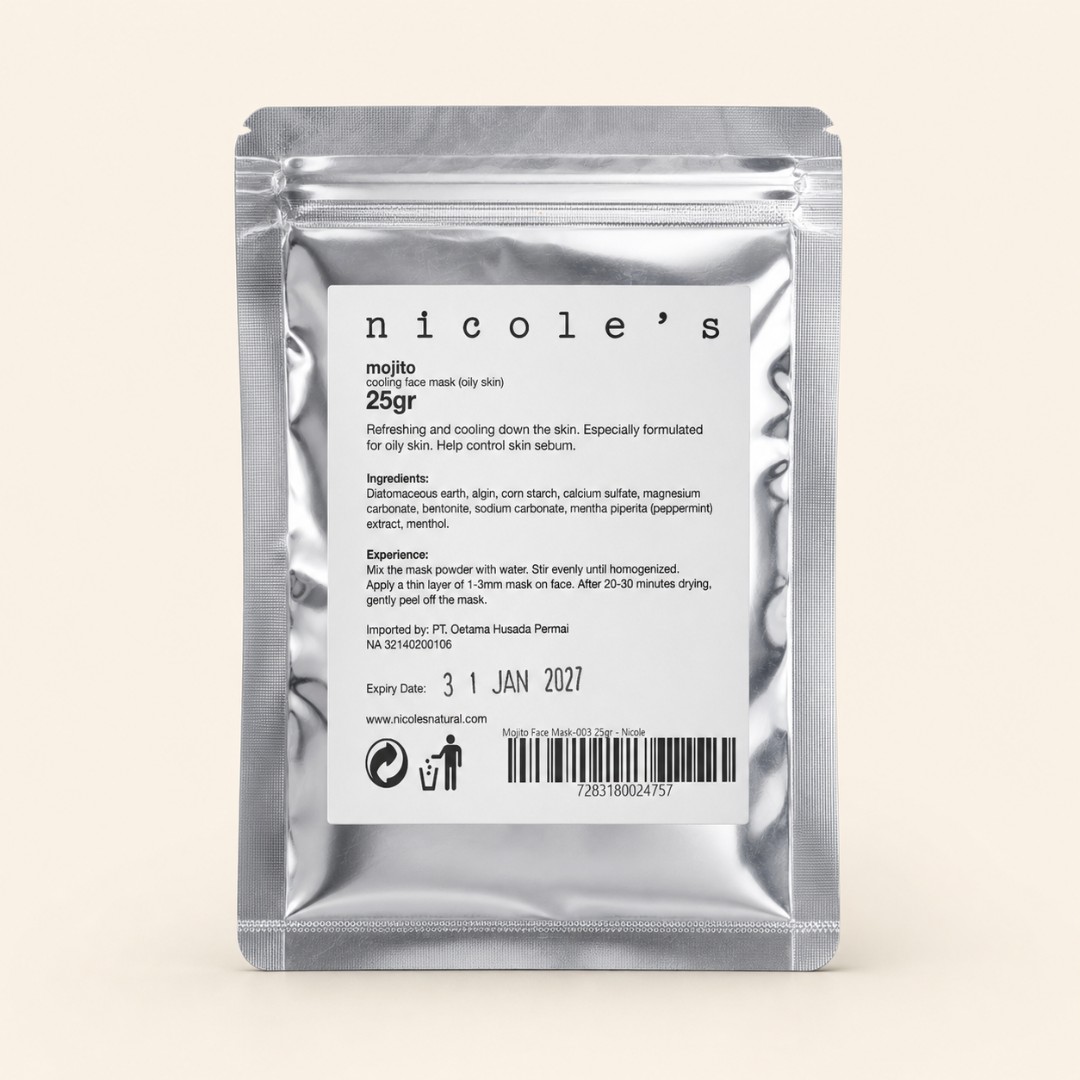 Nicole's Natural Mojito Cooling Face Mask 25gr image