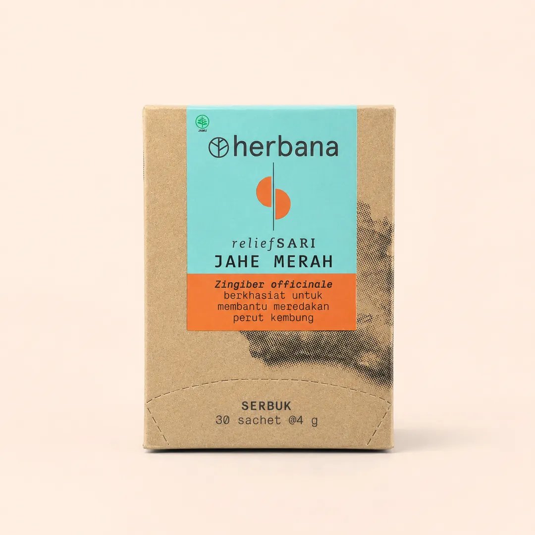 Herbana Relief Sari Jahe Merah serbuk 30 sachet