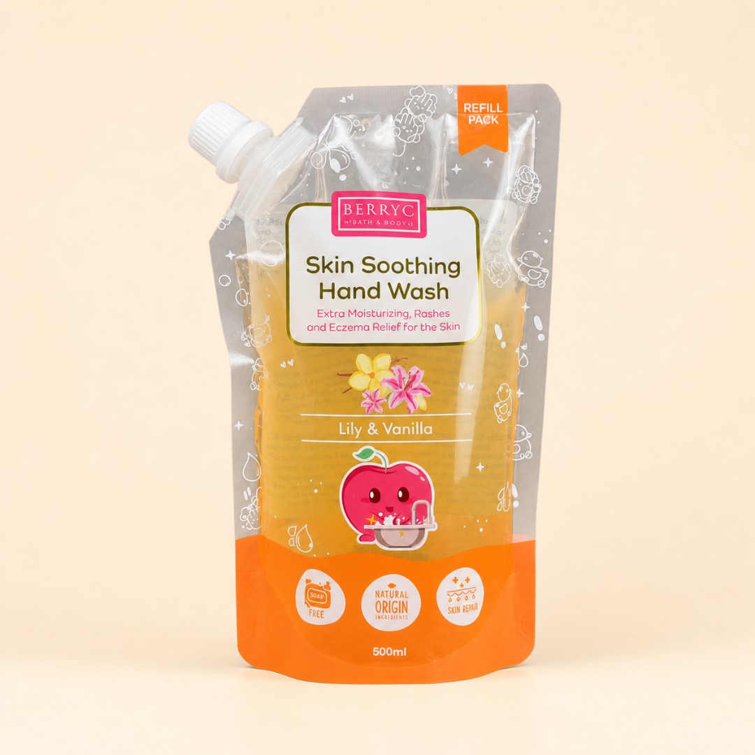 BerryC Skin Soothing Hand Wash Lily & Vanilla Refill 500ml image