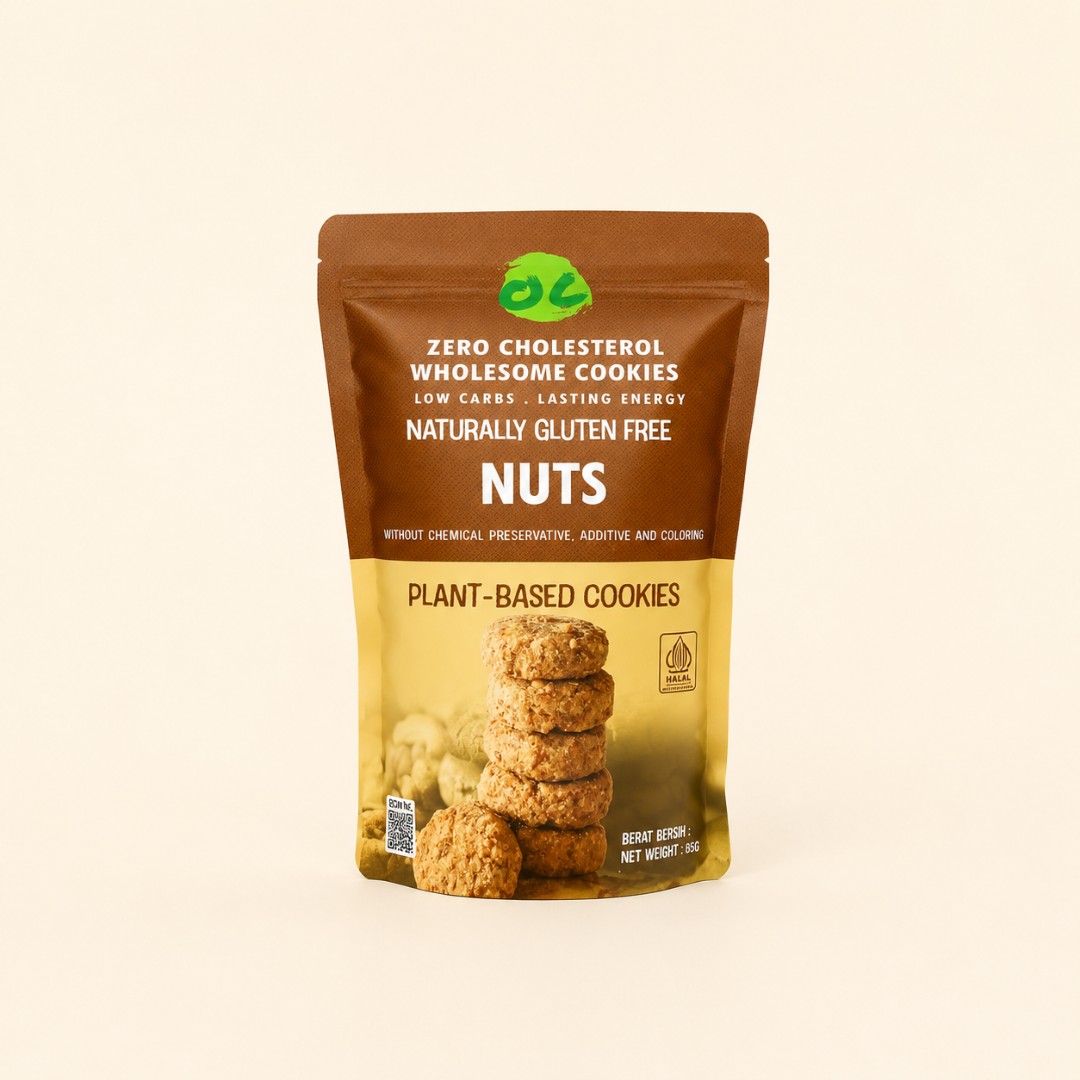 Organic Center Naturally Gluten Free Nuts Cookies 120g image
