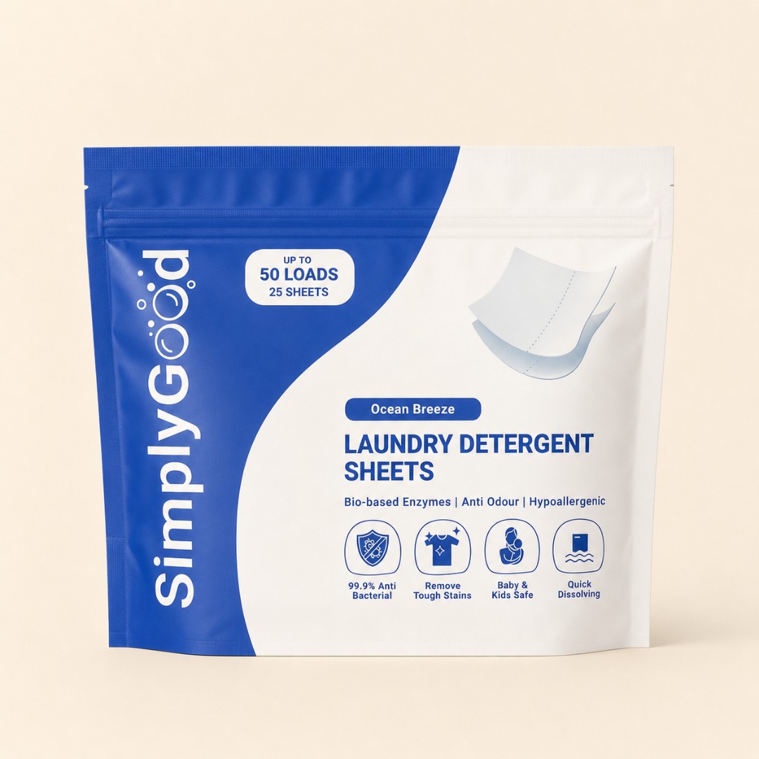 SimplyGood Laundry Detergent Sheets Ocean Breeze (25 Sheets) image