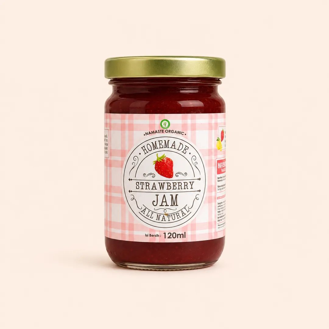 Namaste Organic Homemade Strawberry Jam 120ml