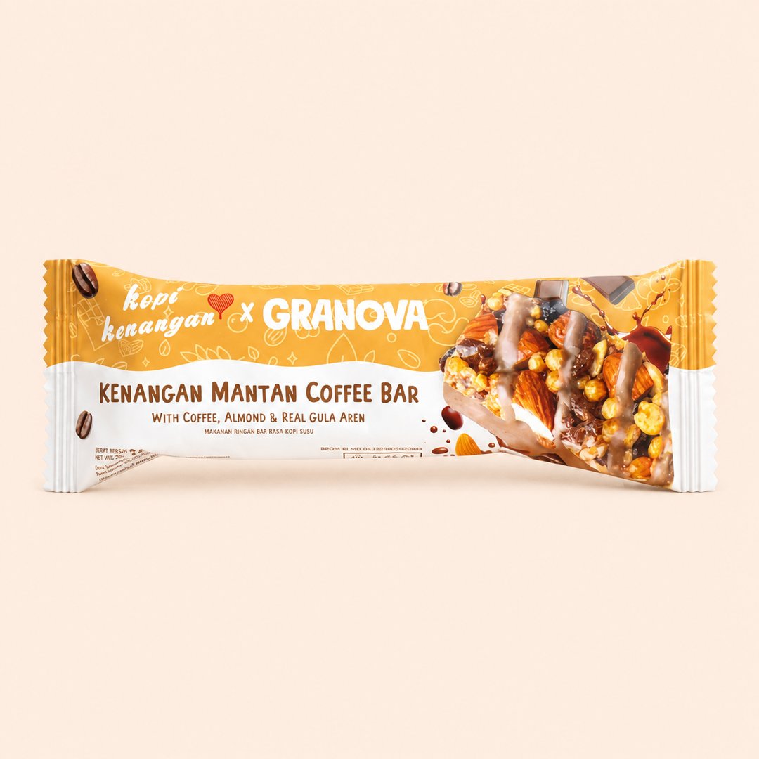 Cover produk Granova x Kopi Kenangan Mantan Coffee Bar 26gr dengan latar krem