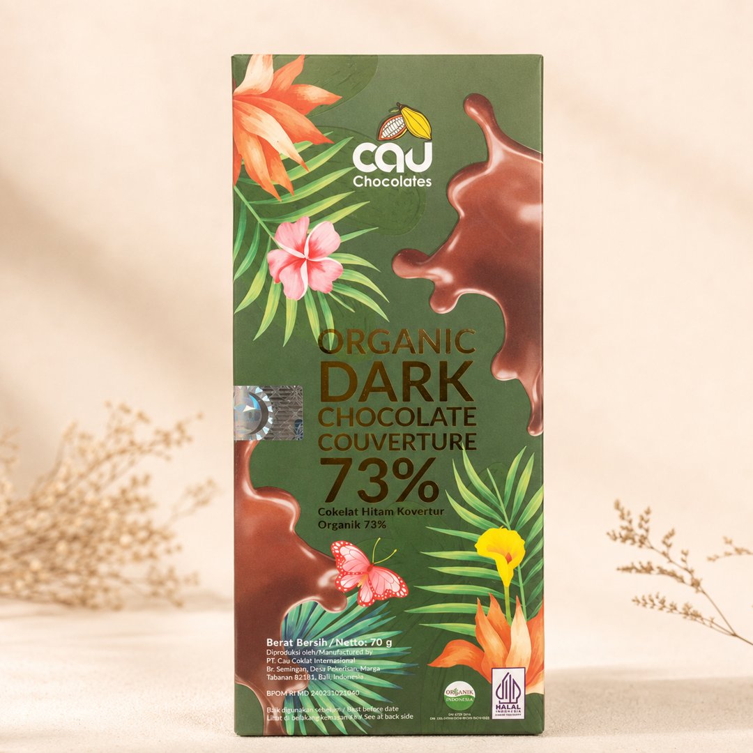 Foto cover Cau Organic Dark Chocolate Couverture 73% 70g