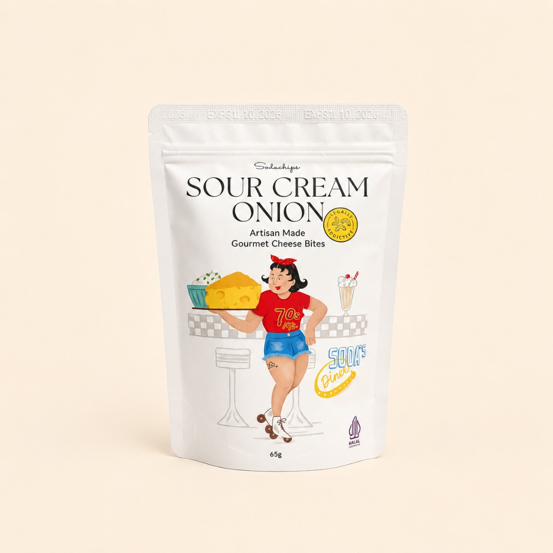 Sodachips Sour Cream Onion Gourmet Cheese Bites 65g image