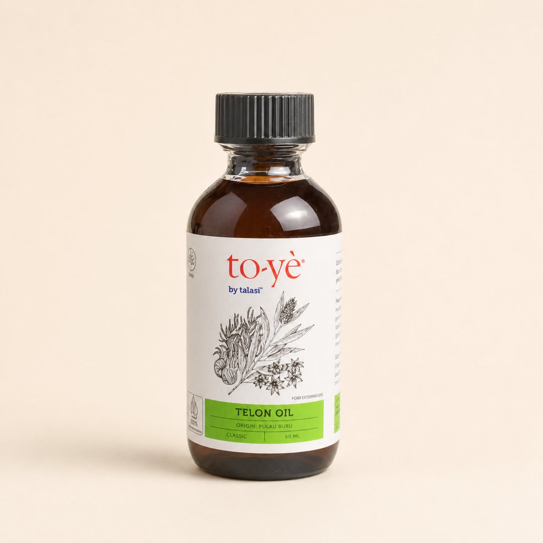 Cover produk Toye Telon Oil Classic 60ml - Talasi dengan latar krem