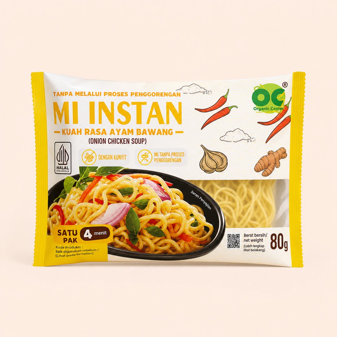 Organic Center Mie Instan Kuah Rasa Ayam Bawang 80g cover