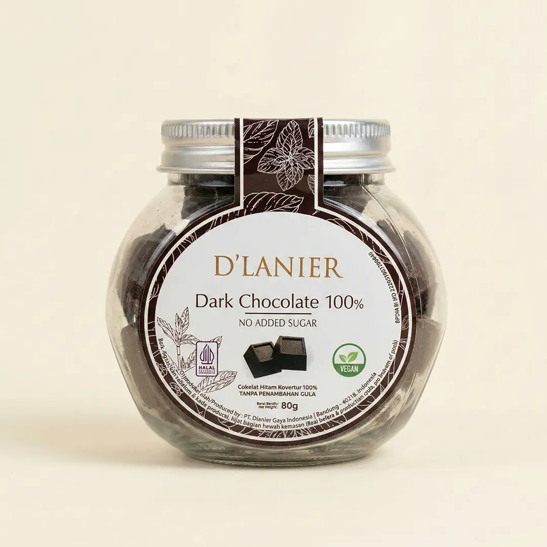 Cokelat Murni 100% Kakao Massa D'lanier Zero Sugar (80g) image