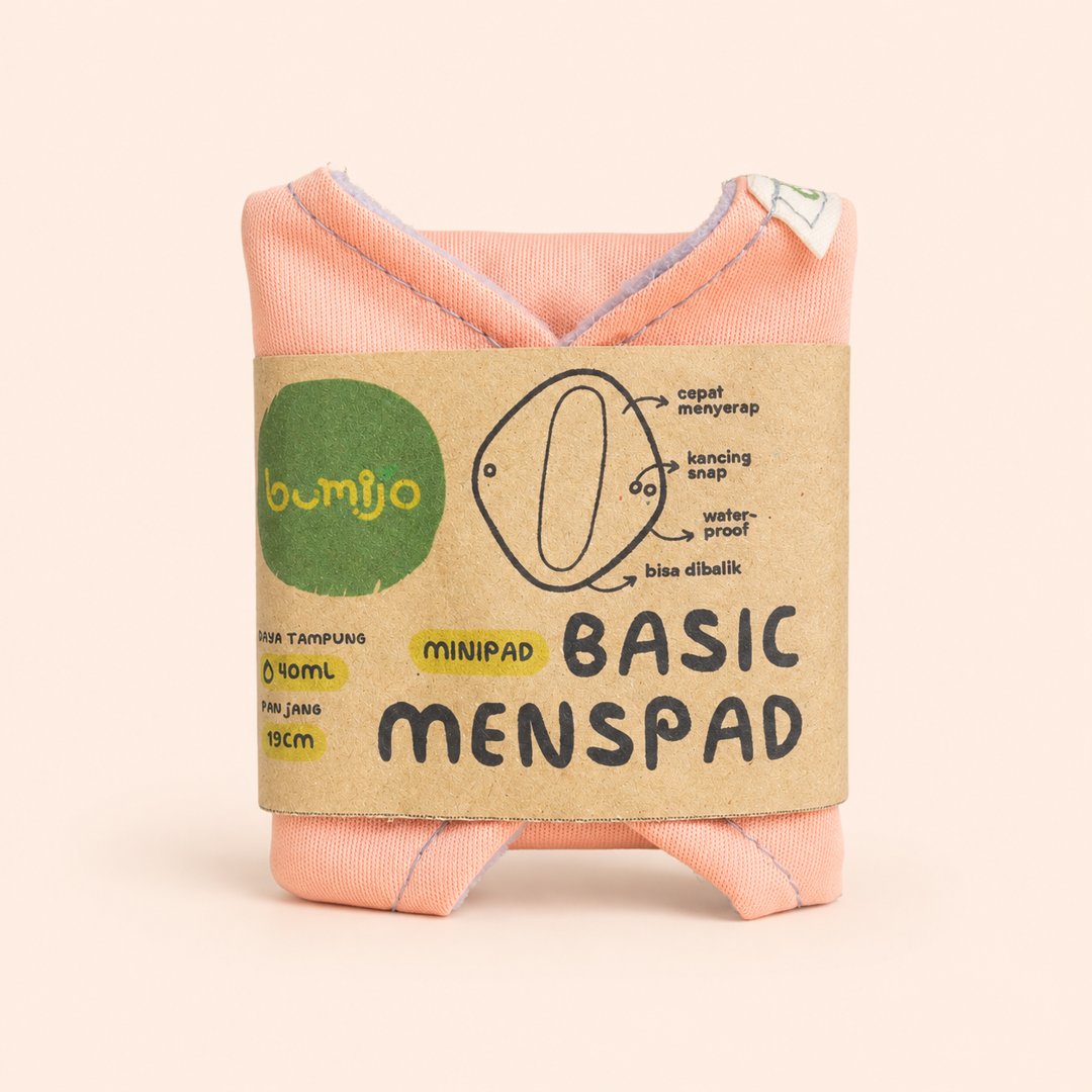 Cover produk Bumijo Basic Minipad Menspad 19cm dengan latar krem