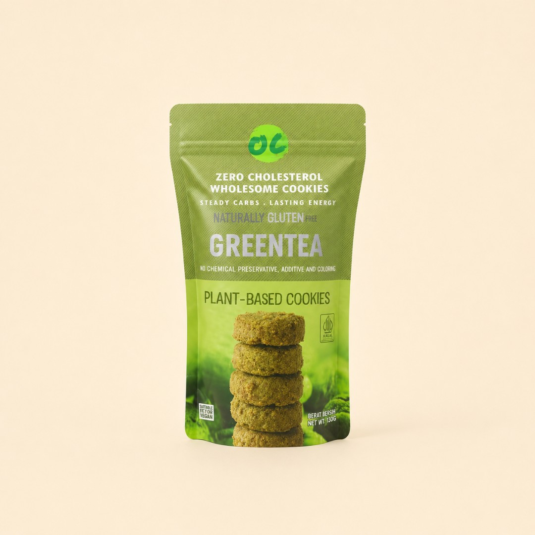 Greentea Plant-Based Cookies Gluten Free 120gr - Organic Center image
