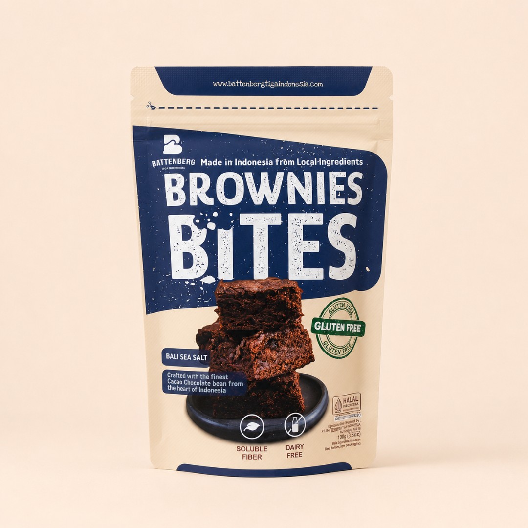 Battenberg Brownies Bites Bali Sea Salt 100gr image