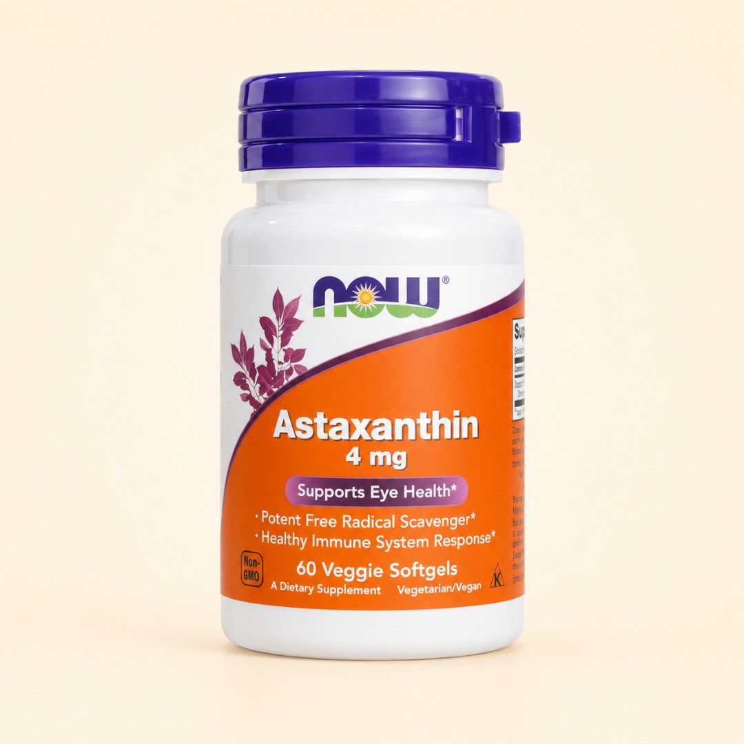 Now Foods Astaxanthin 4mg - 60 Veggie Softgels image