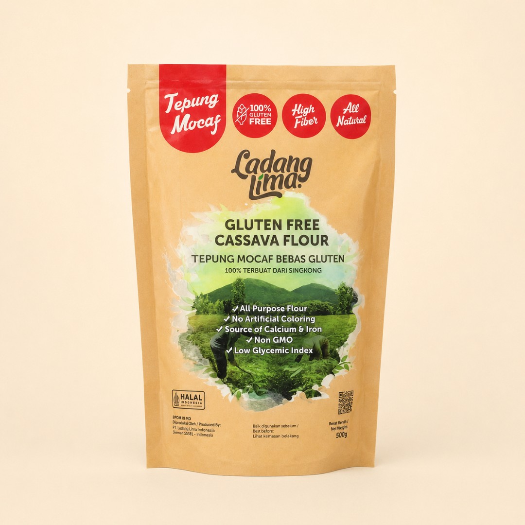 Ladang Lima Tepung Mocaf Cassava Flour Gluten Free 500g image