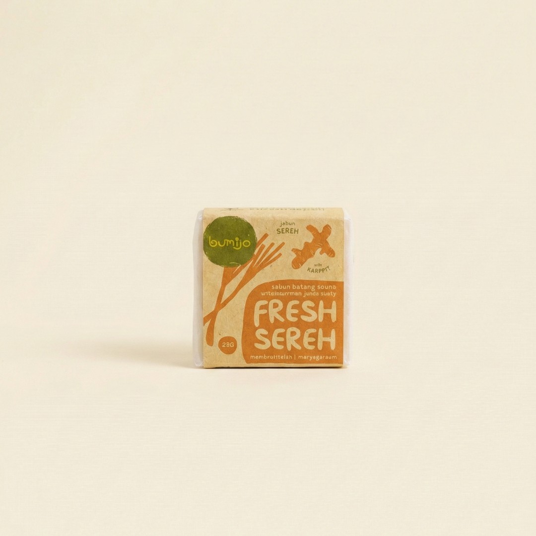 Sabun Batang Fresh Sereh dan Kunyit Alami Bumijo 25g image