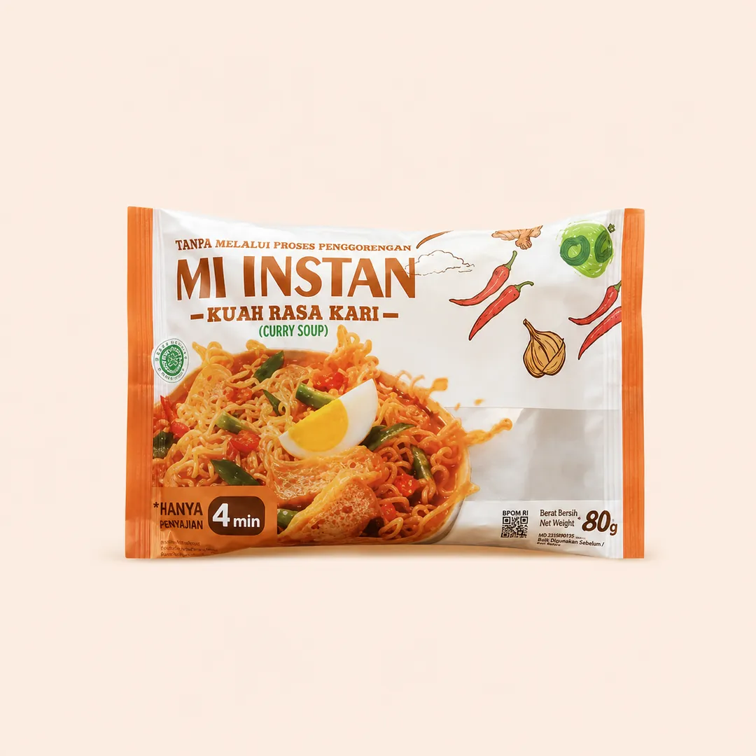 Organic Center Mi Instan Kuah Rasa Kari 80g - studio catalog cover