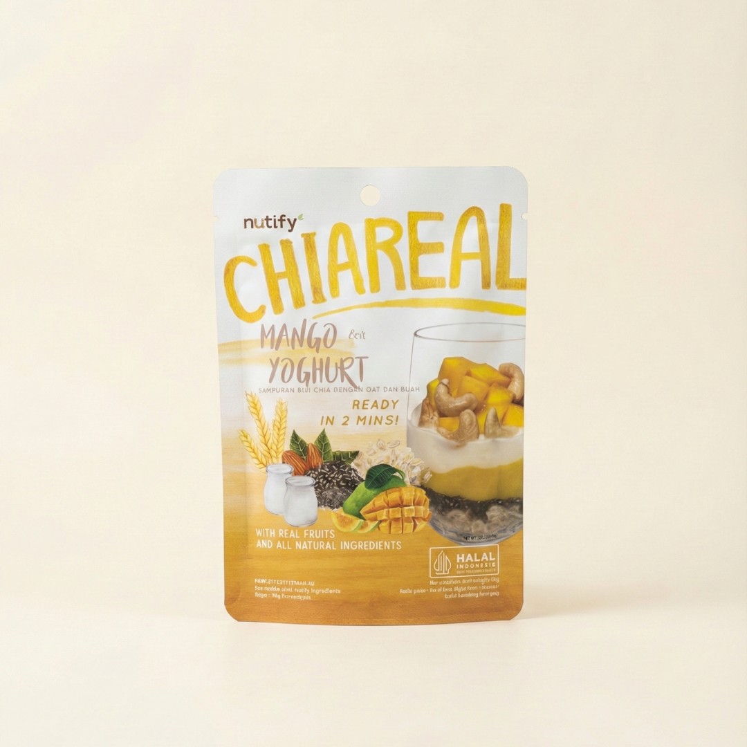 Nutify Chiareal Mango Yoghurt - Sarapan Sehat Praktis 2 Menit image