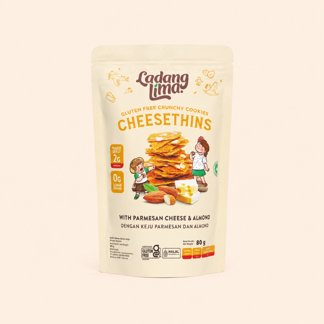 Ladang Lima Cheesethins Gluten Free Cookies 80g image