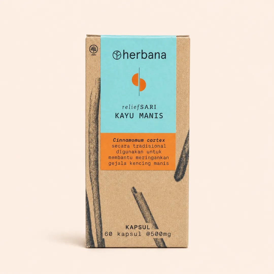 Herbana Relief Sari Kayu Manis 60 kapsul