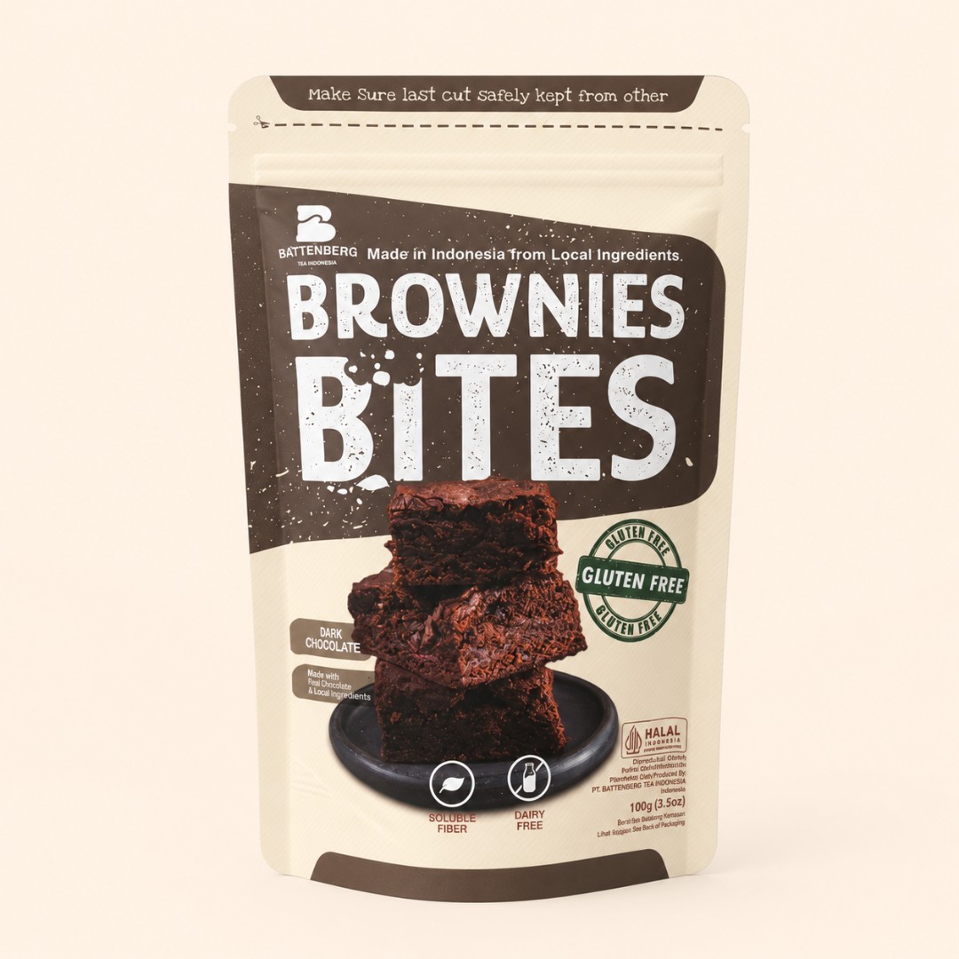 Battenberg Brownies Bites Dark Chocolate Gluten Free 100gr image