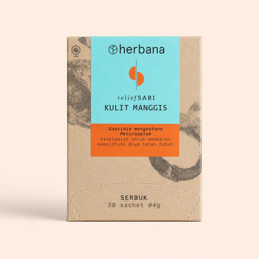Herbana Relief Sari Kulit Manggis serbuk 30 sachet