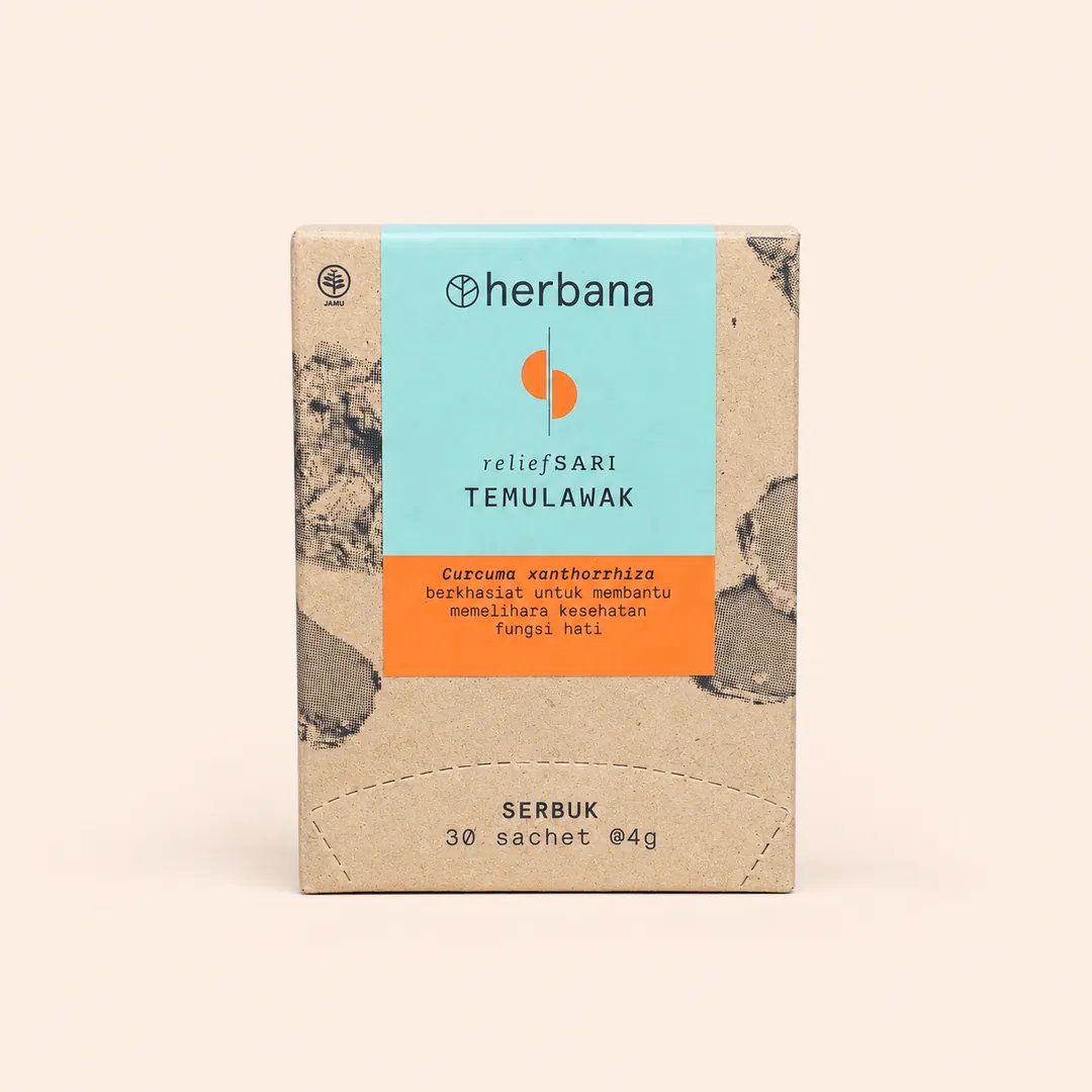 Herbana Relief Sari Temulawak serbuk 30 sachet