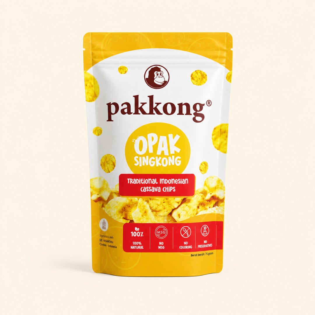 Pakkong Opak Singkong - Camilan Tradisional Alami 75g image