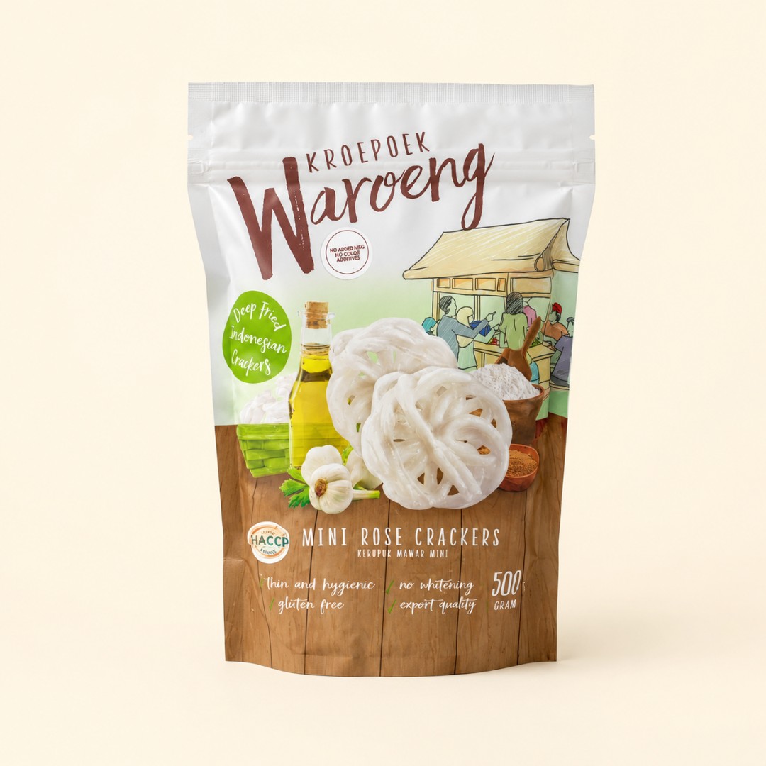 Kroepoek Waroeng Mini Rose Crackers 500g image