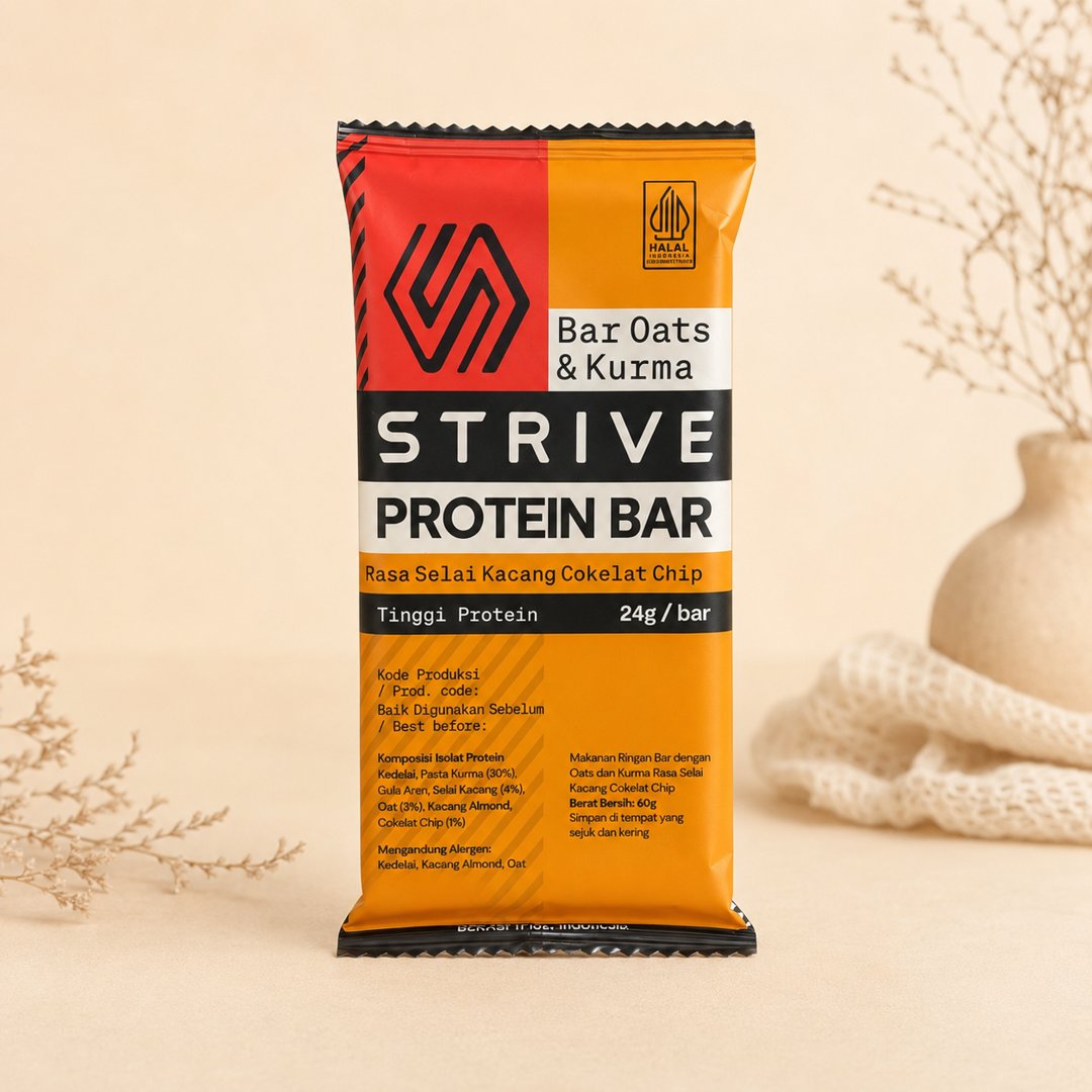 Foto cover Strive Protein Bar Selai Kacang Cokelat Chip