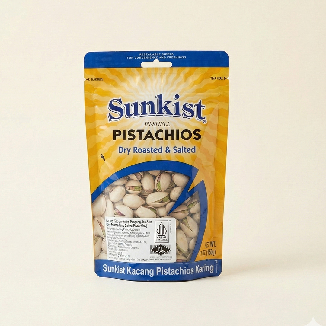 Sunkist In-Shell Pistachios Dry Roasted & Salted 150g image