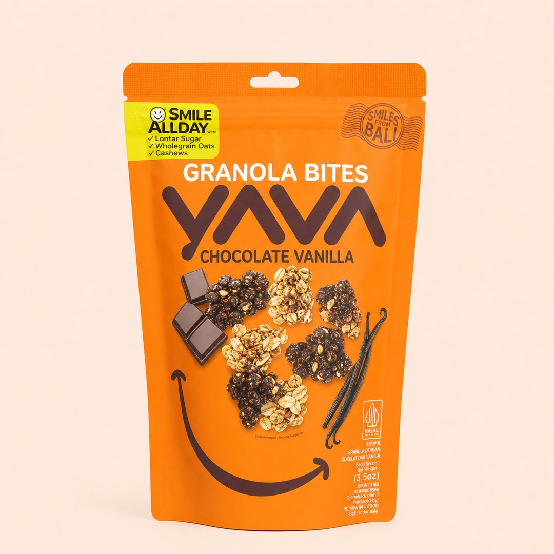 Yava Granola Bites Chocolate Vanilla 125gr cover