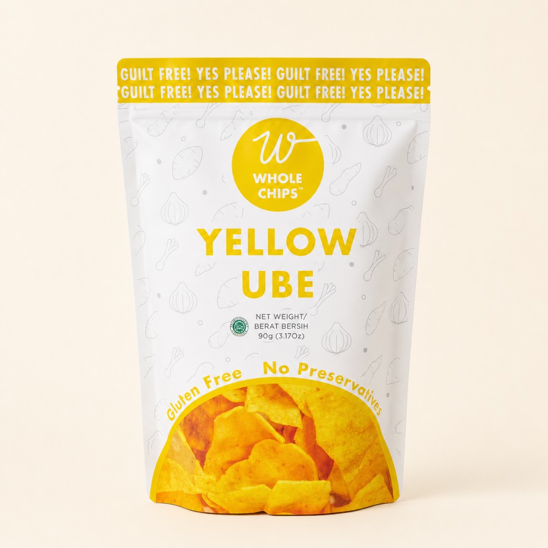 Whole Chips Yellow Ube - Keripik Ubi Kuning Sehat 90g image